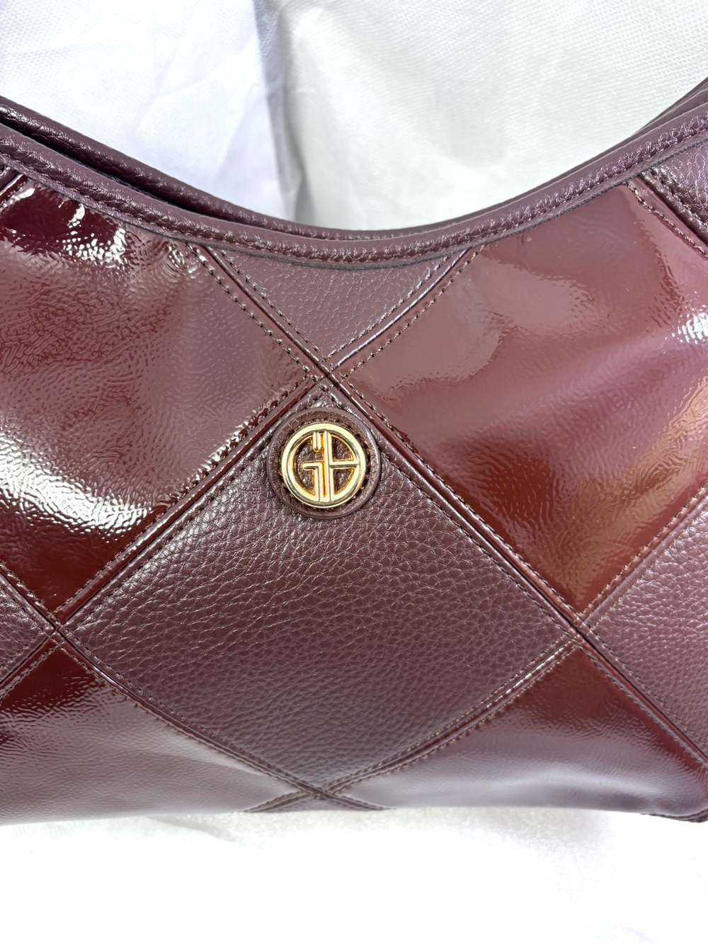 Giani Bernini Pebble Soft MD Shoulder Bag. Rich Coffee. - Picture 6 of 14